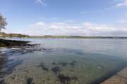 Beautiful views from the private beach over towards the Roseland.