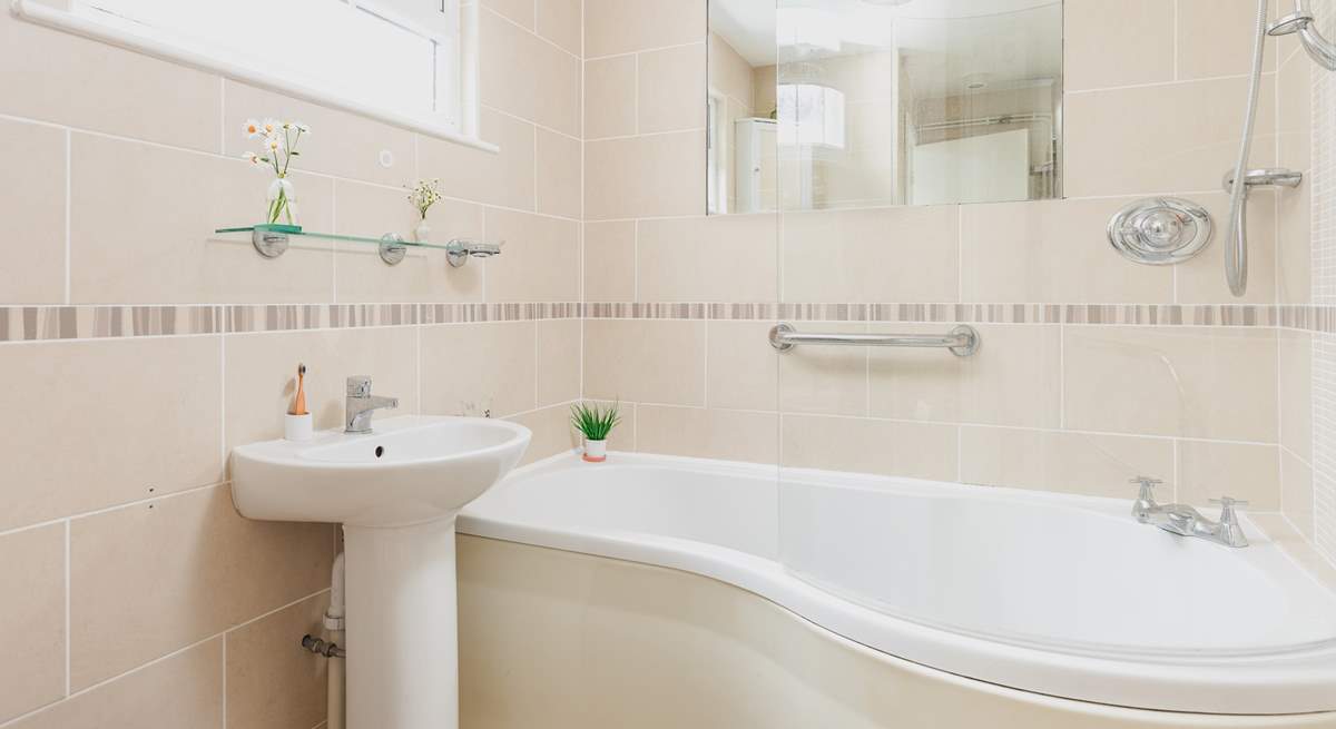 The newly refurbished bathroom on the ground floor. 