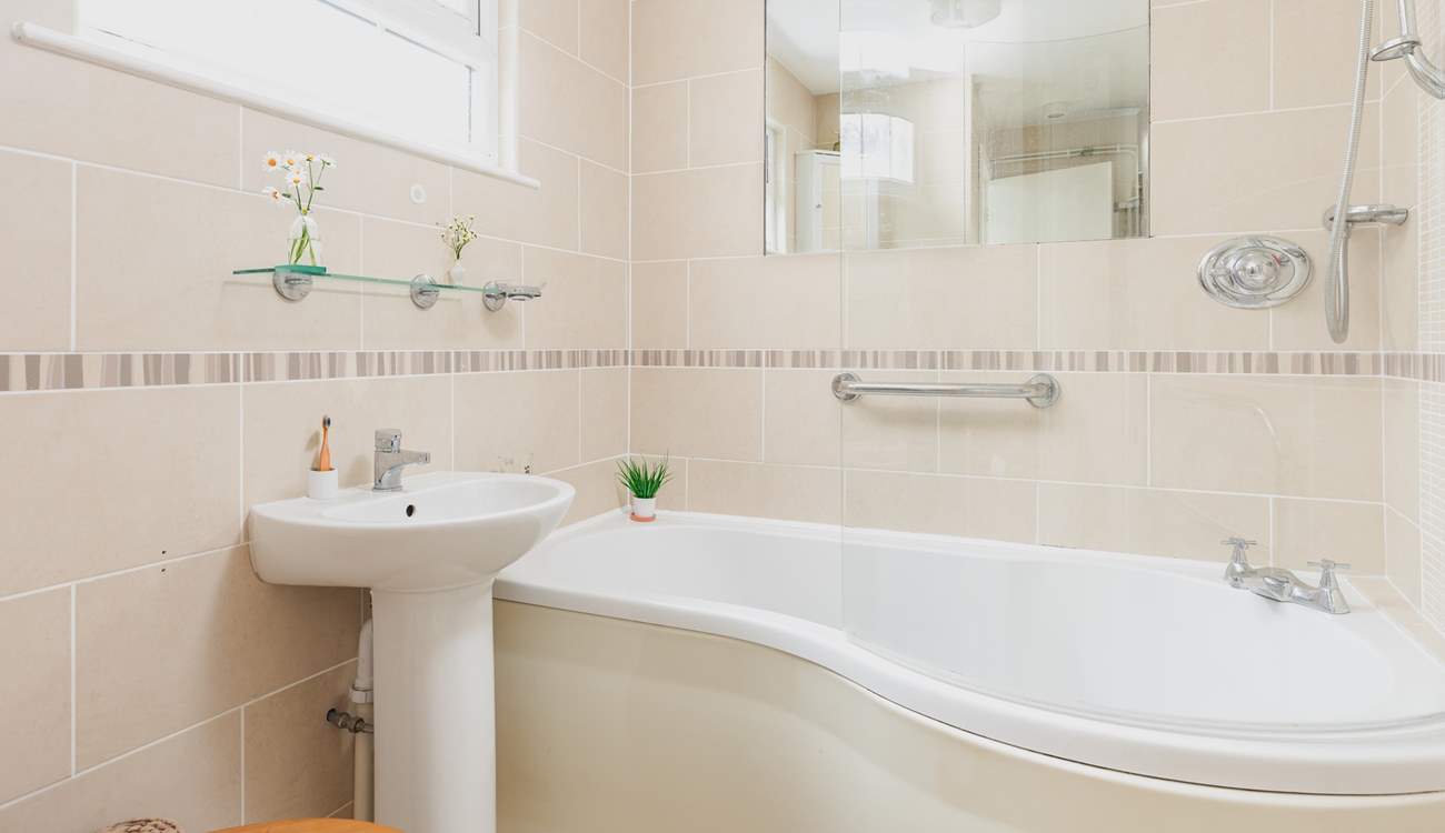 The newly refurbished bathroom on the ground floor. 