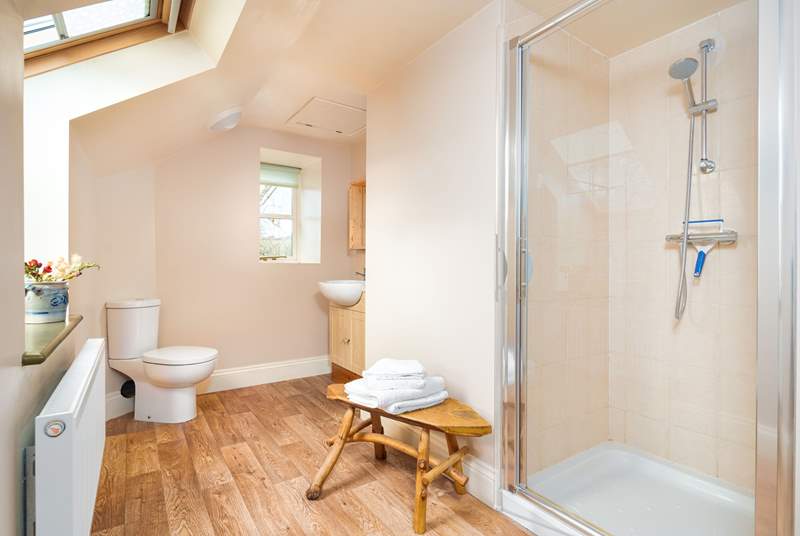 The en suite shower-room to the double bedroom is also spacious.