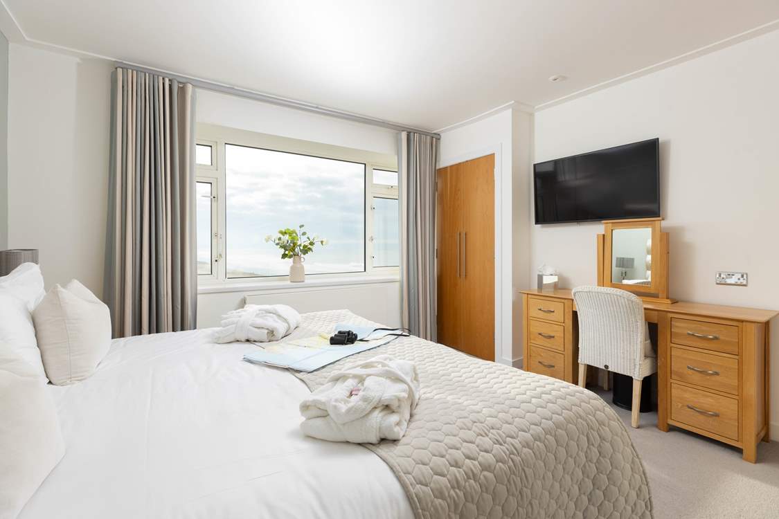 Bedroom 3 also has wonderful views of the dunes and the sea.