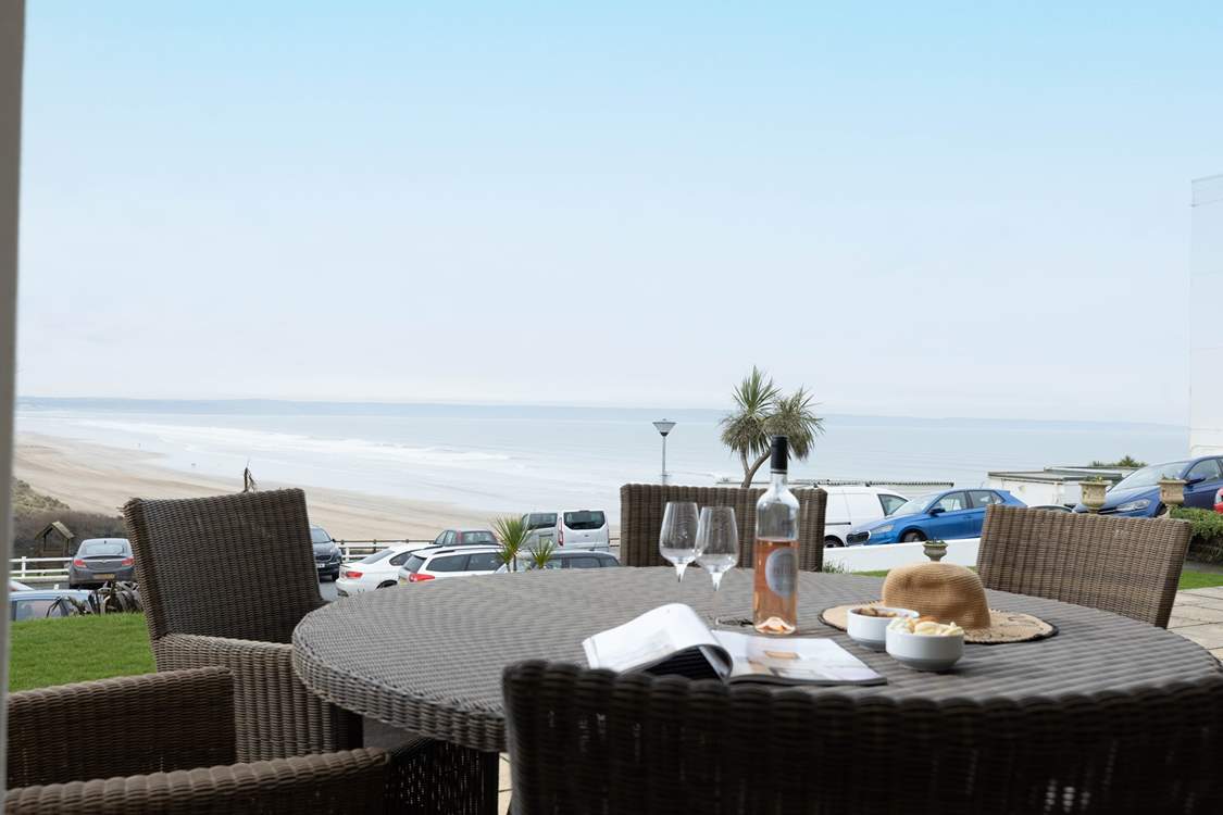 Head out on to the patio and enjoy a view that will delight.