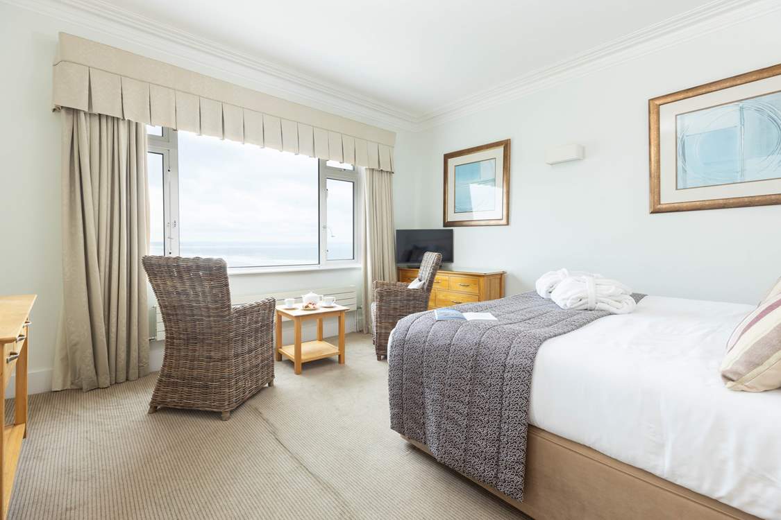 The perfect bedroom to retreat to at the end of the day!