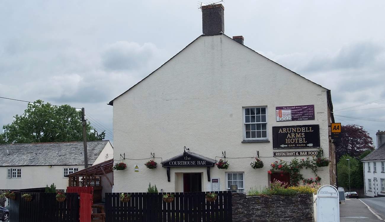 Locally known for excellent food is the Arundell Arms in the village, a bit of a hill to get to it but downhill all the way home.