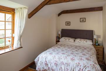 The pretty master bedroom is home to a super comfortable 5ft double bed.