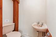 On the first floor you will find a small and compact WC and sink.