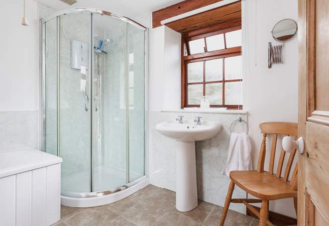 The bathroom offers a shower cubicle and bath - The best of both worlds.