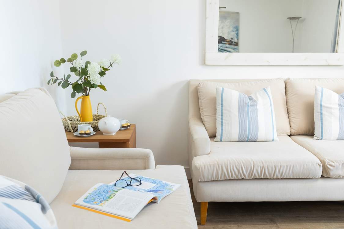 Decorated in nautical colours to match your surroundings.