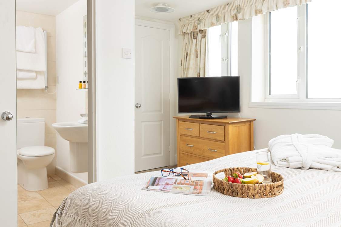 The en suite shower-room in bedroom 1.