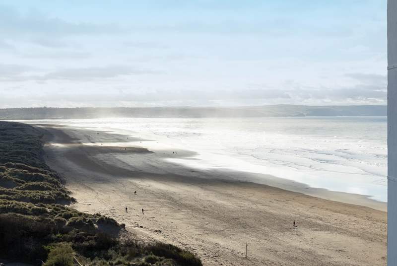 Wow! The stunning Saunton Sands is just a short stroll from your apartment.