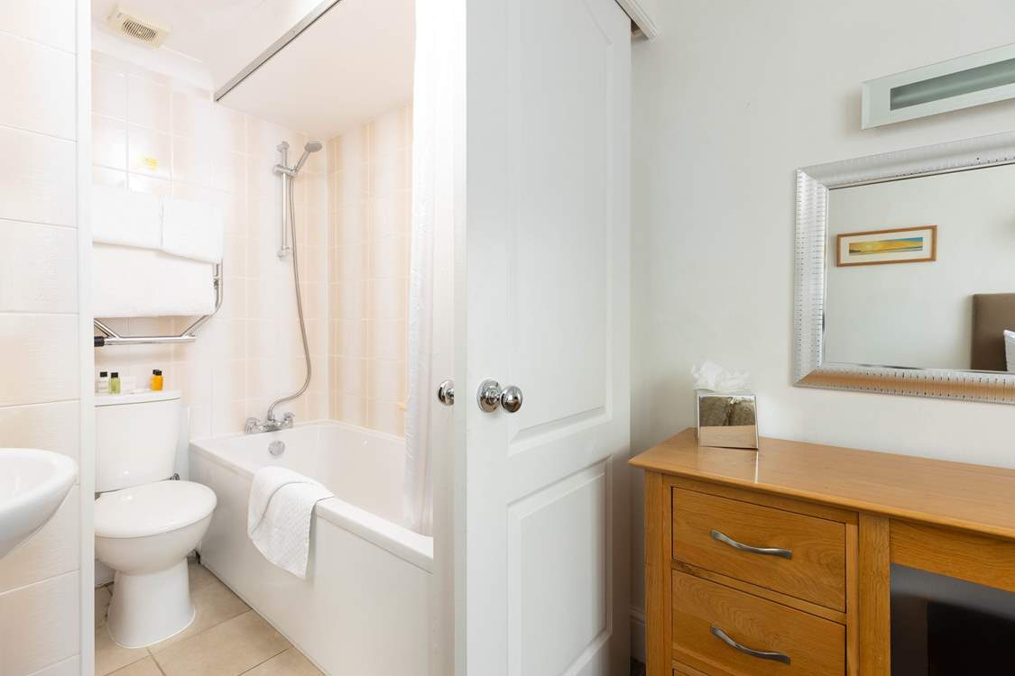 The en suite shower-room in bedroom 1.