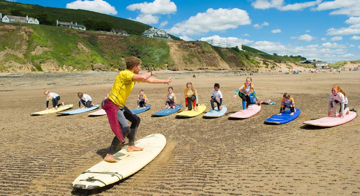 During the summer holidays remember to book a surf lesson!