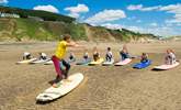 During the school holidays remember to book the children a surf lesson.  - Thumbnail Image