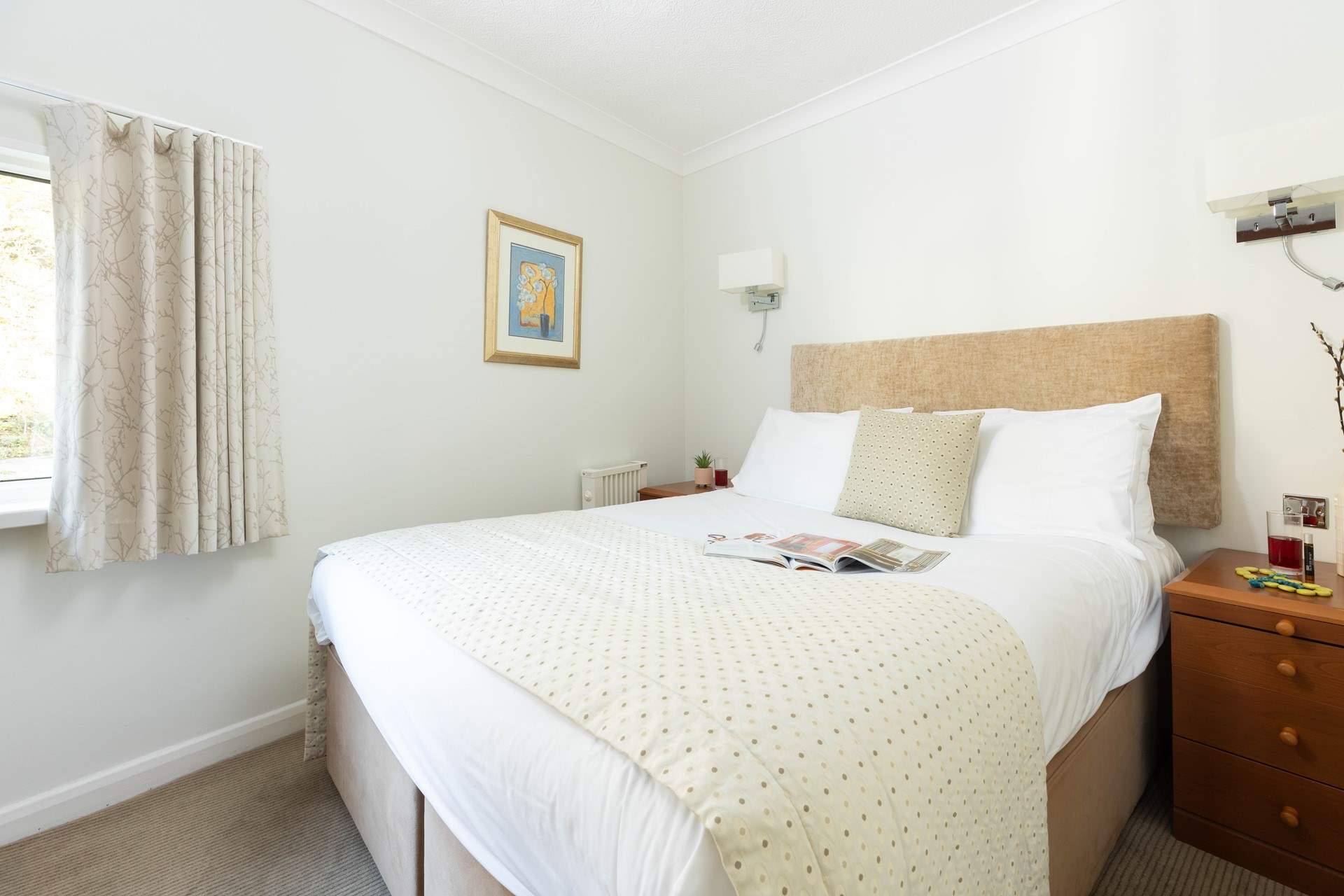 Crisp white linens and a comfy bed - the perfect way to end the day!