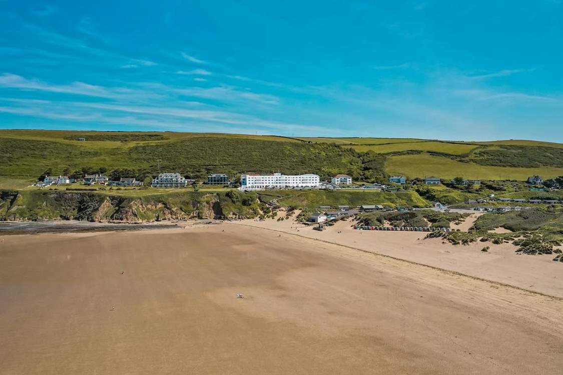 When your holiday apartment has a beach as the back garden.