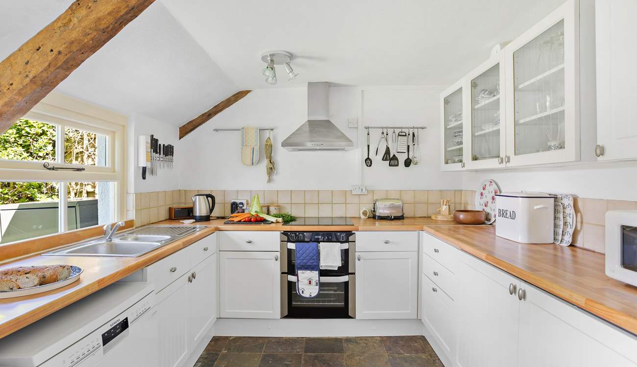 The cottage has had a sympathetic extension creating a modern fitted kitchen, the perfect spot to cook up a feast. 