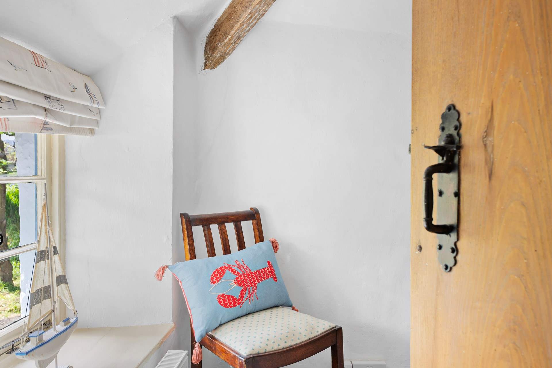 A cute character filled bedroom.