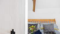Head upstairs to find both bedrooms. 