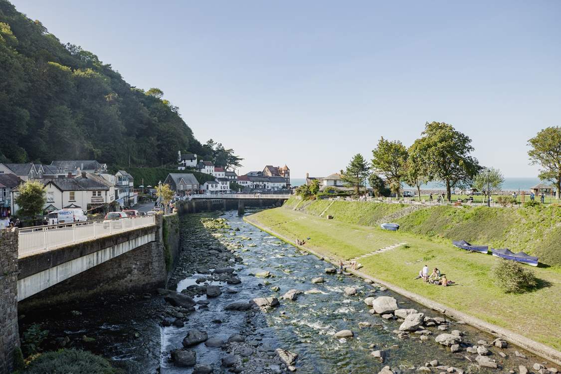Lynmouth offers the perfect picnic spot, why not enjoy fish and chips by the sea?