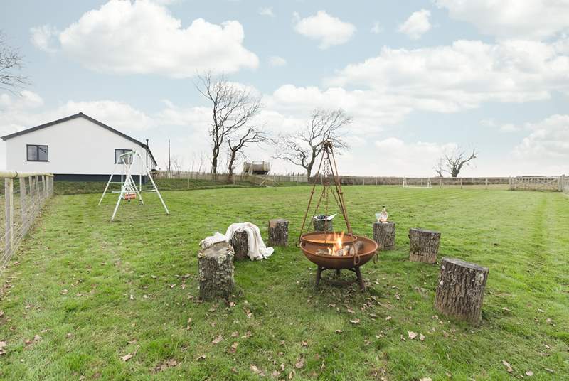 Head down to the fire-pit area - the perfect spot for star gazing!