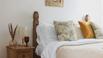 Cosy up with a good book before settling down for a restful slumber.