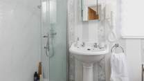 The en suite shower-room to bedroom one.