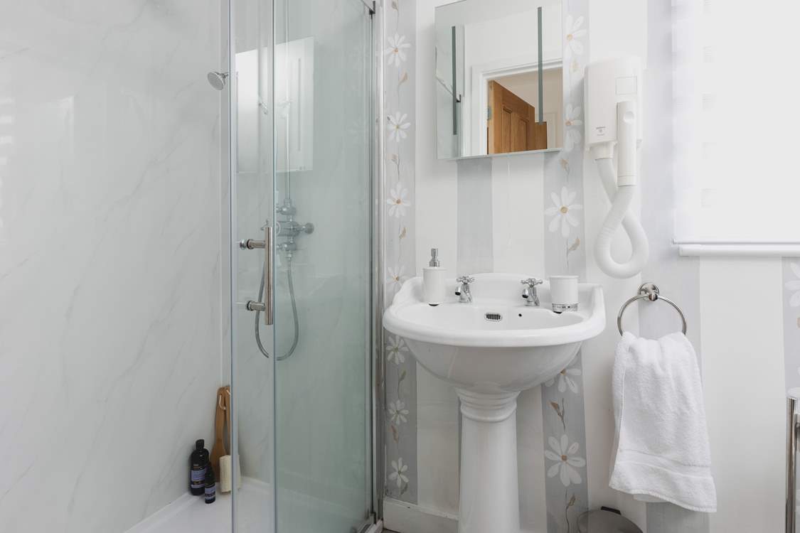 The en suite shower-room to bedroom one.