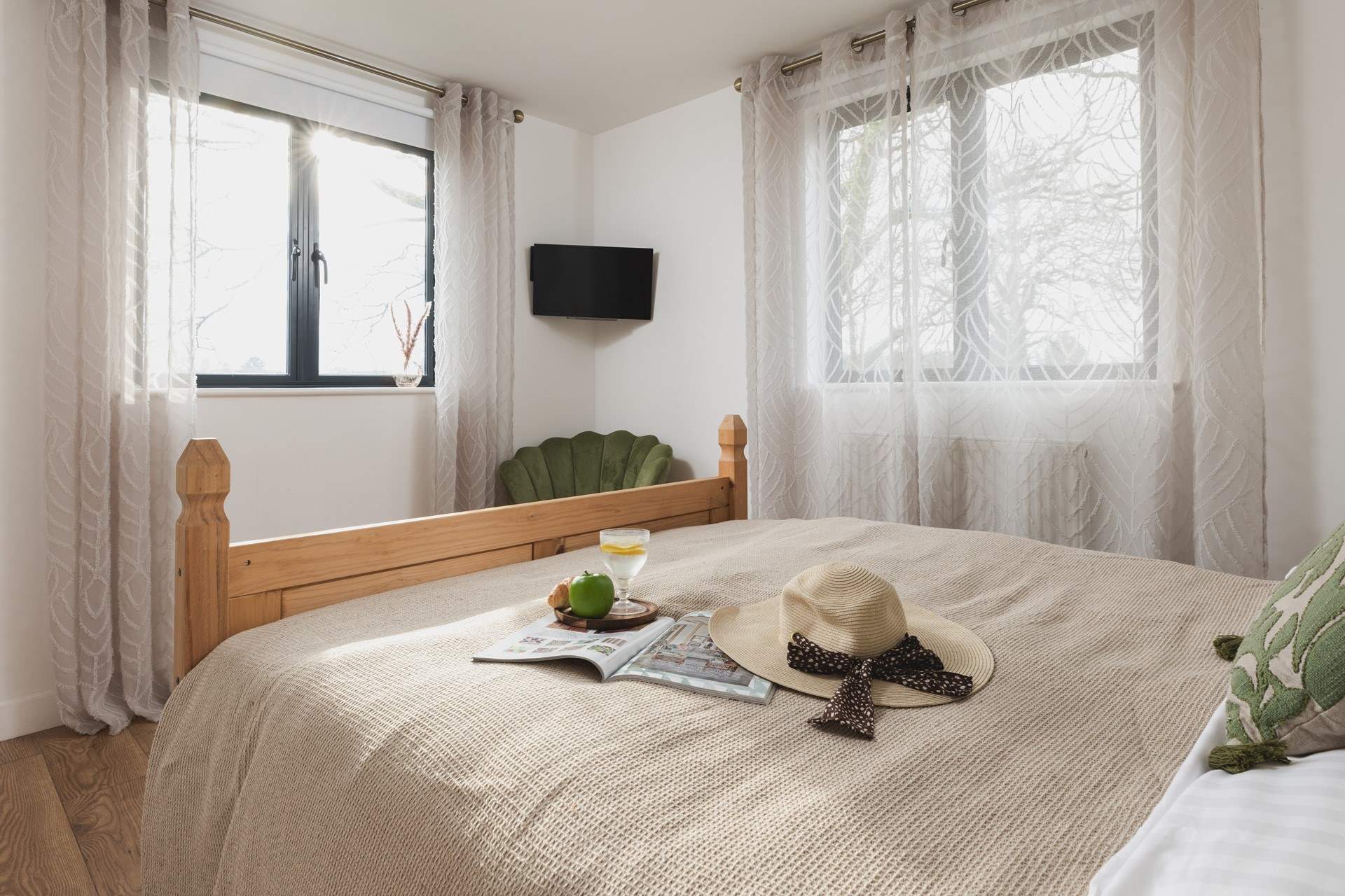 Each bedroom offers the perfect spot to retreat to should you want to snuggle down and watch a film.