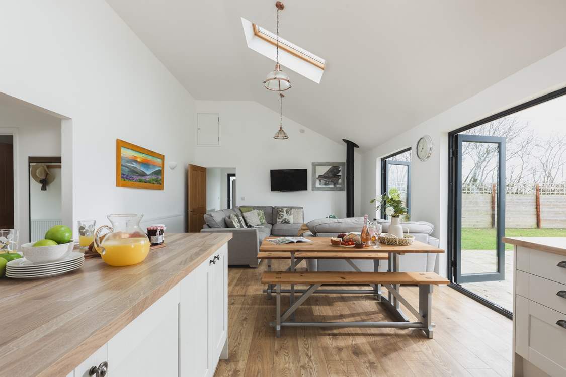 Open plan living means the family is always together.