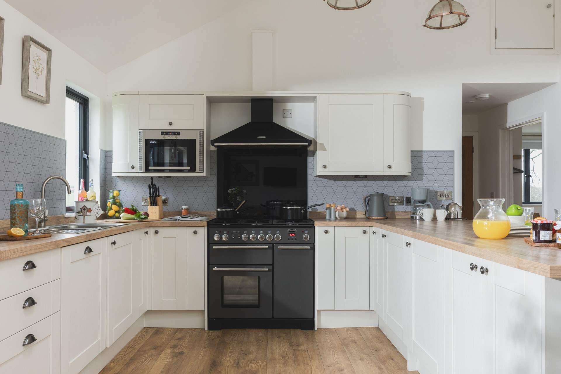 The kitchen is fully equipped, perfect for cooking up a family feast.