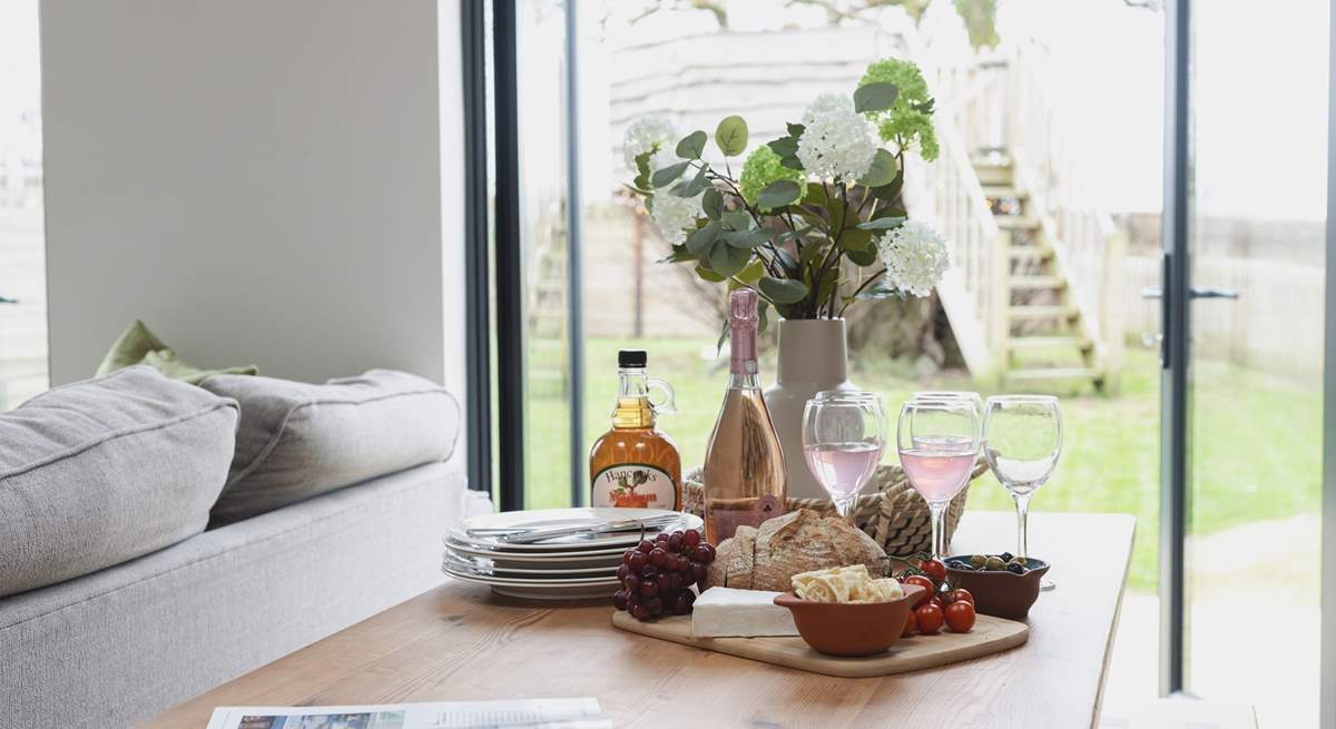 After a lovely walk around the grounds set the table and enjoy a few treats.