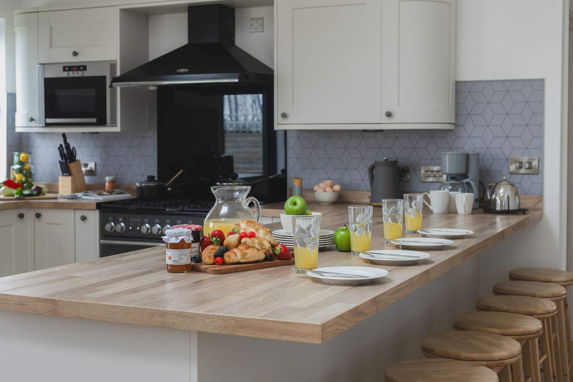 The perfect spot to plan the day's adventures with all the troop.