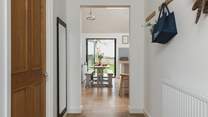 Peeking through to the living area.