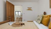 Bedroom two is just off the open plan living area.