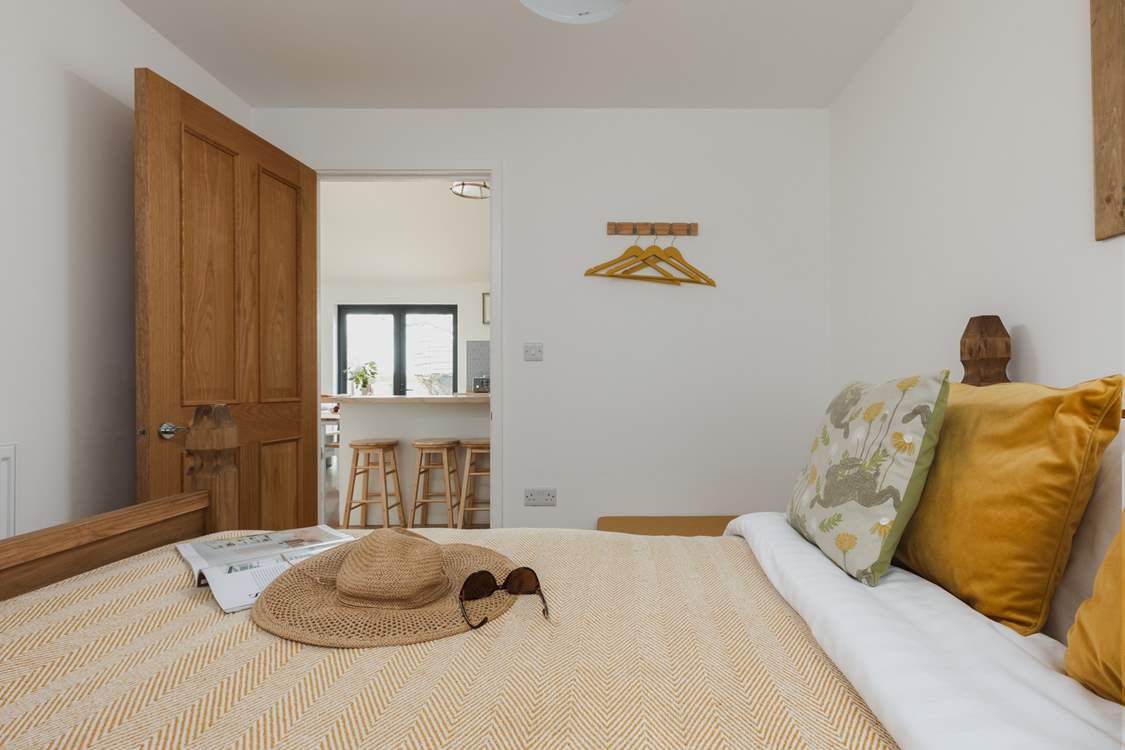 Bedroom two is just off the open plan living area.