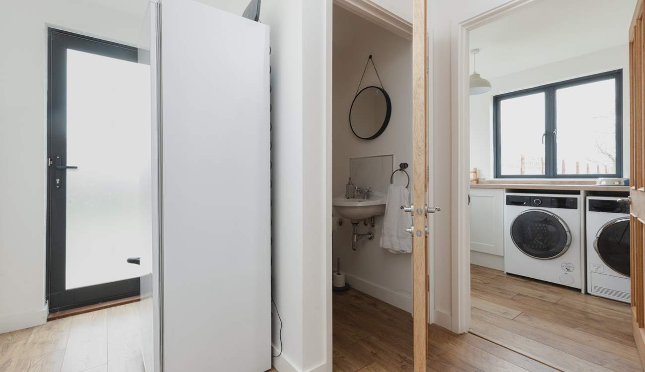 You also have the benefit of another WC with wash-basin. For the overflow food supplies you have another fridge.