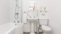 The family bathroom is shared by bedrooms two, three and four.