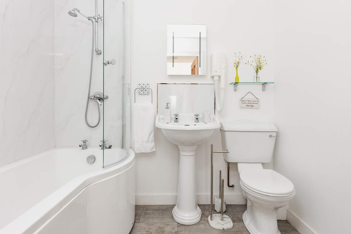 The family bathroom is shared by bedrooms two, three and four.