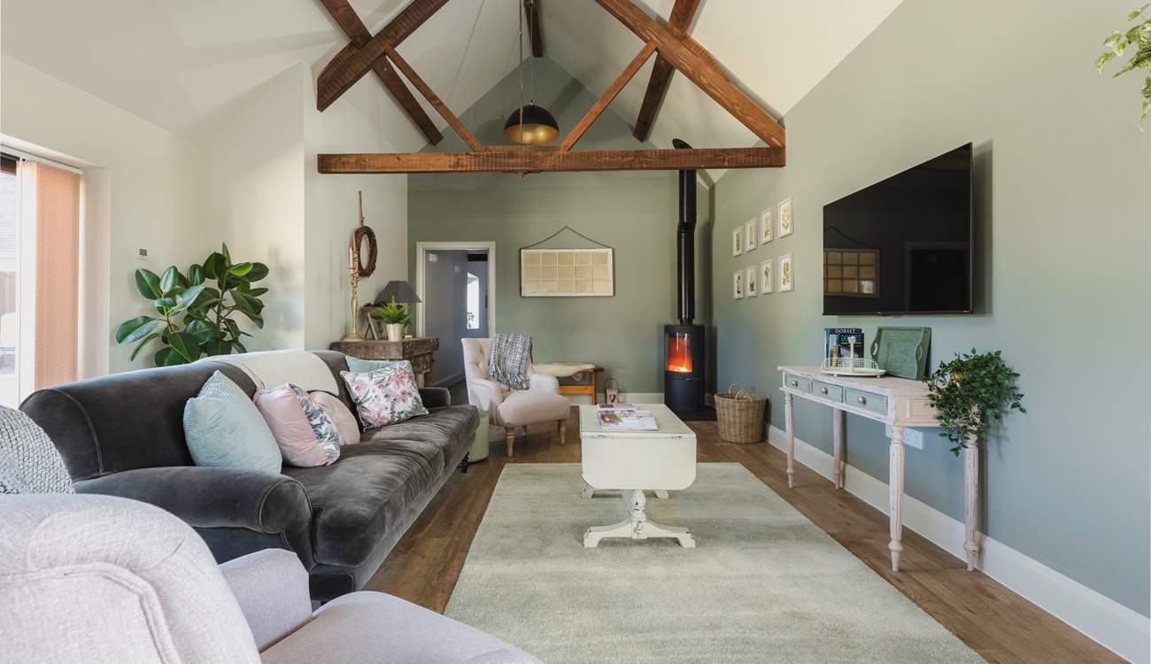 Snuggle down in front of the wood-burner.