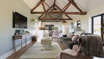 The open plan space is perfect for socialising.