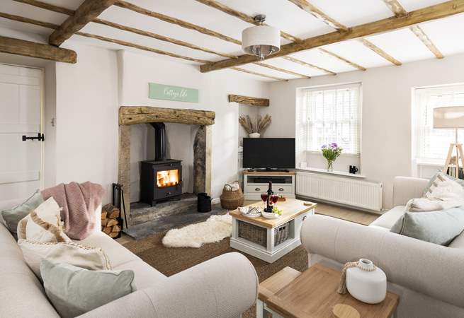This stylish room is so cosy and relaxing.