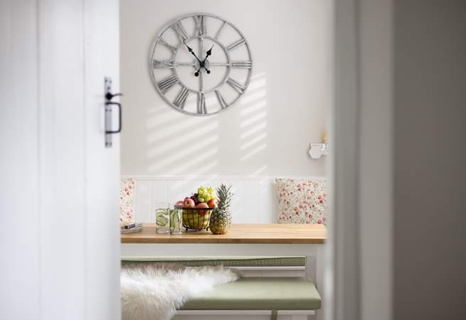 From the dining-room through to the breakfast kitchen, the styling is so tasteful.