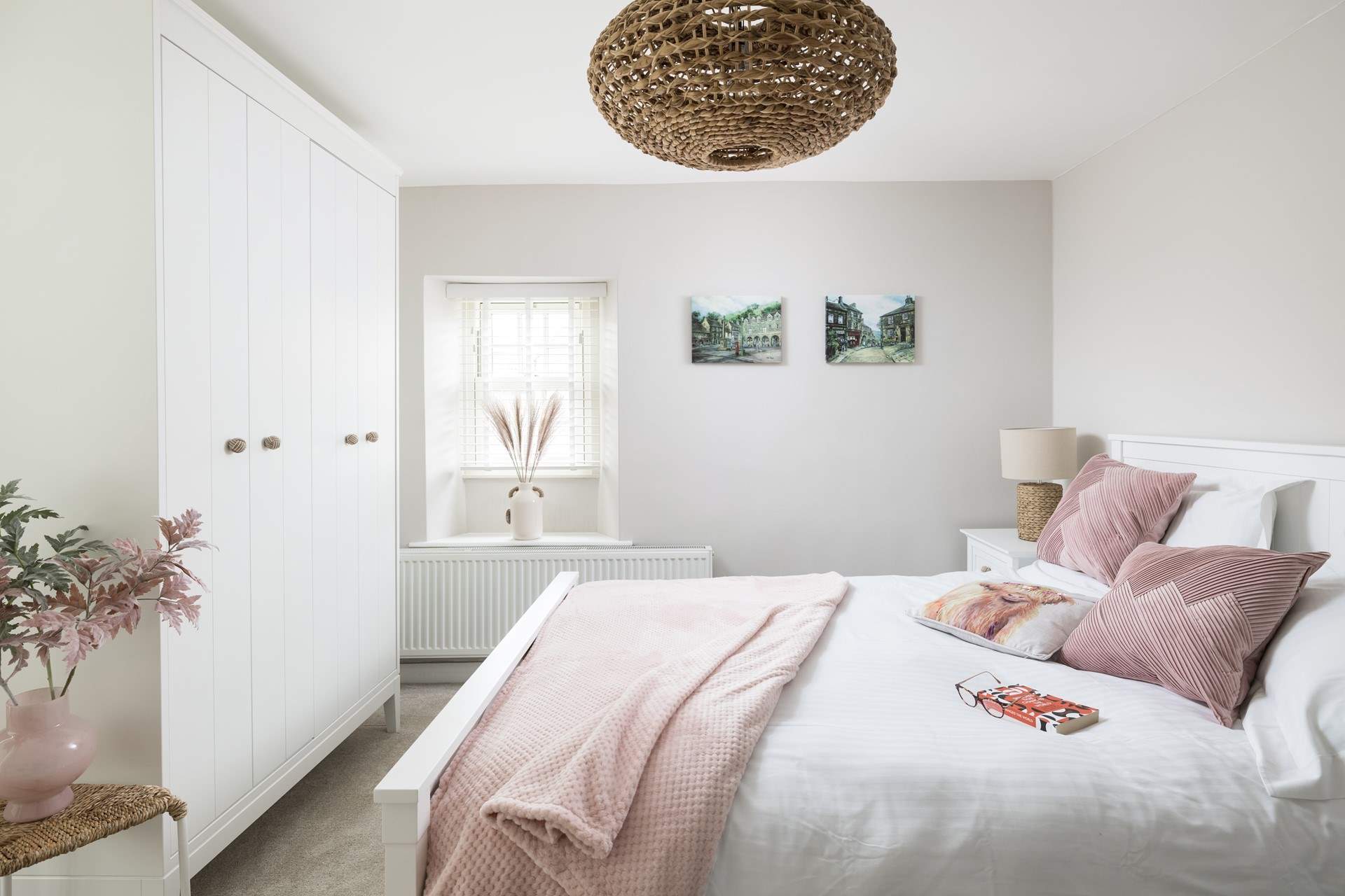 One of the two lovely bedrooms at Clova Cottage.
