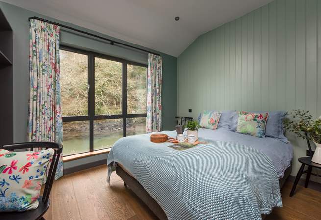 Bedroom 2 has stunning views of the estuary.