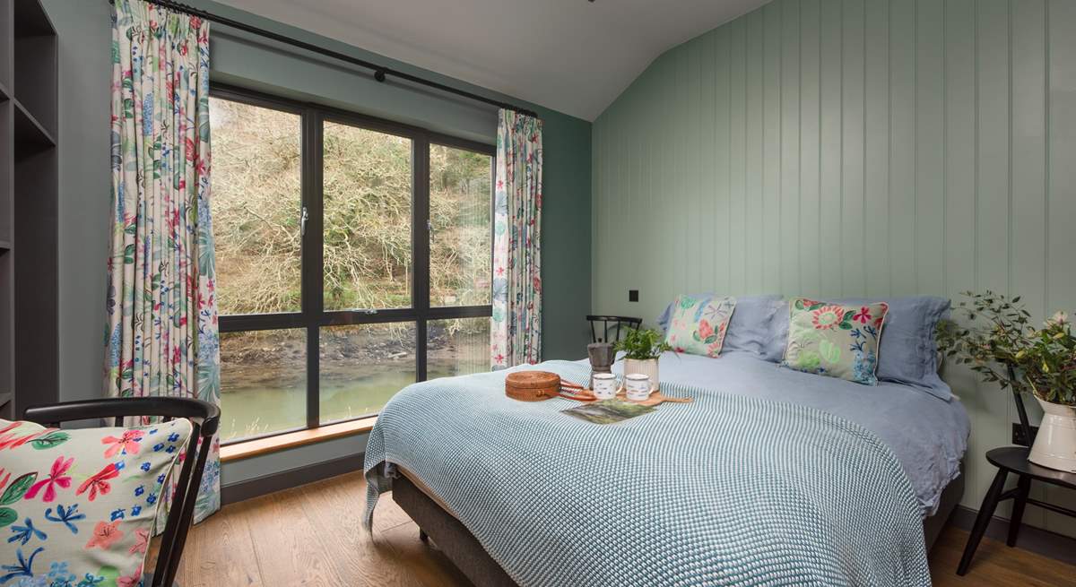 Bedroom 2 has stunning views of the estuary.