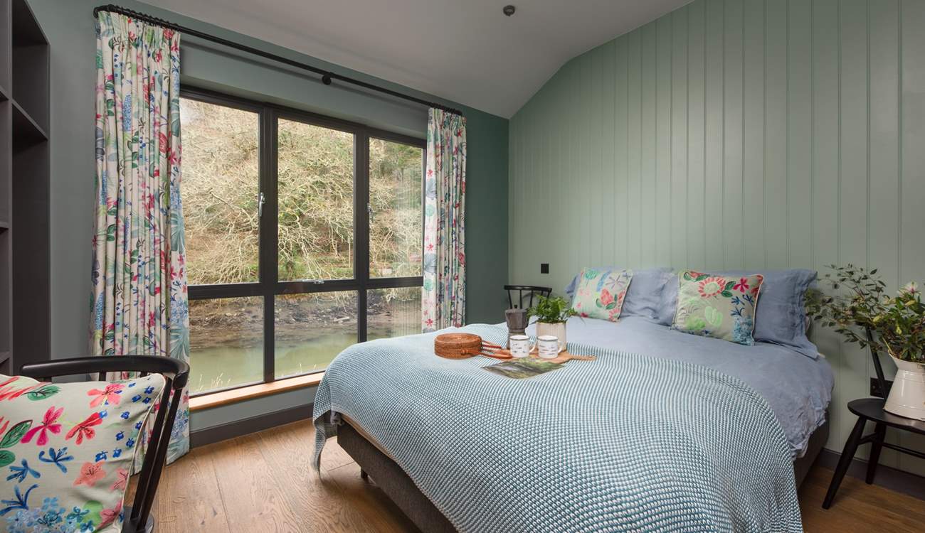 Bedroom 2 has stunning views of the estuary.