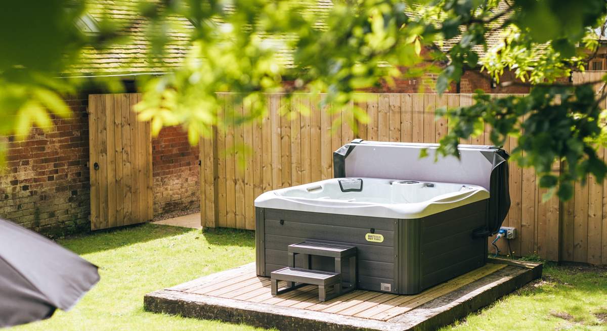 There is even a luxurious private hot tub for you to enjoy.