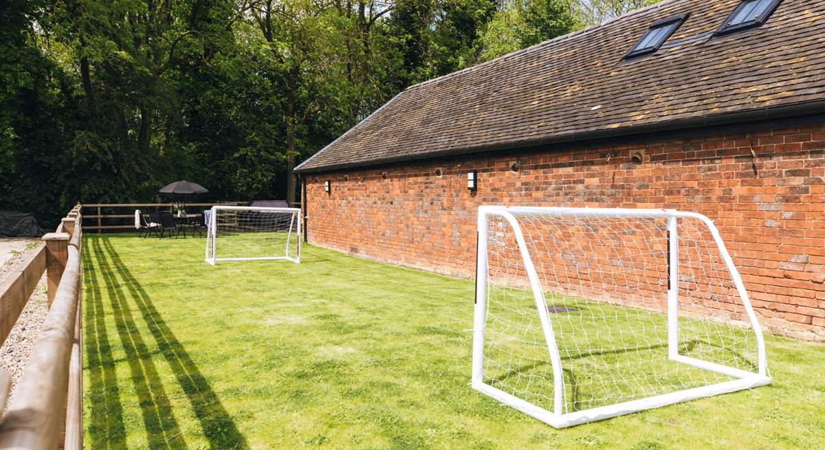 Football anyone, children will love playing and running off steam.