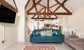 Open plan styling with original beams. - Thumbnail Image