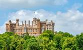 Belvoir Castle is a faux historic castle and stately home in Leicestershire, England, situated six miles west of the town of Grantham. - Thumbnail Image